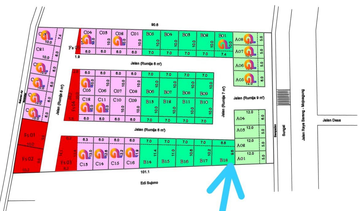 Take Over KPR di nol Km Jalan Dr. Sutomo (Kediri-Jombang-Mojokerto)