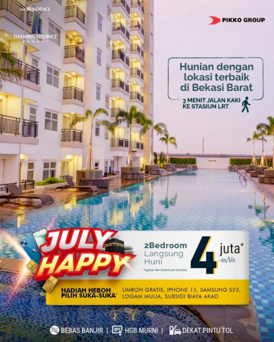 Apartment Siap Ready & Huni di pusat Kota Bekasi