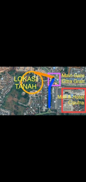 Tanah dijual Murah strategis di Transyogi Cibubur