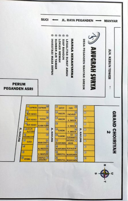 Jual tanah kavling lokasi strategis dekat pabrik