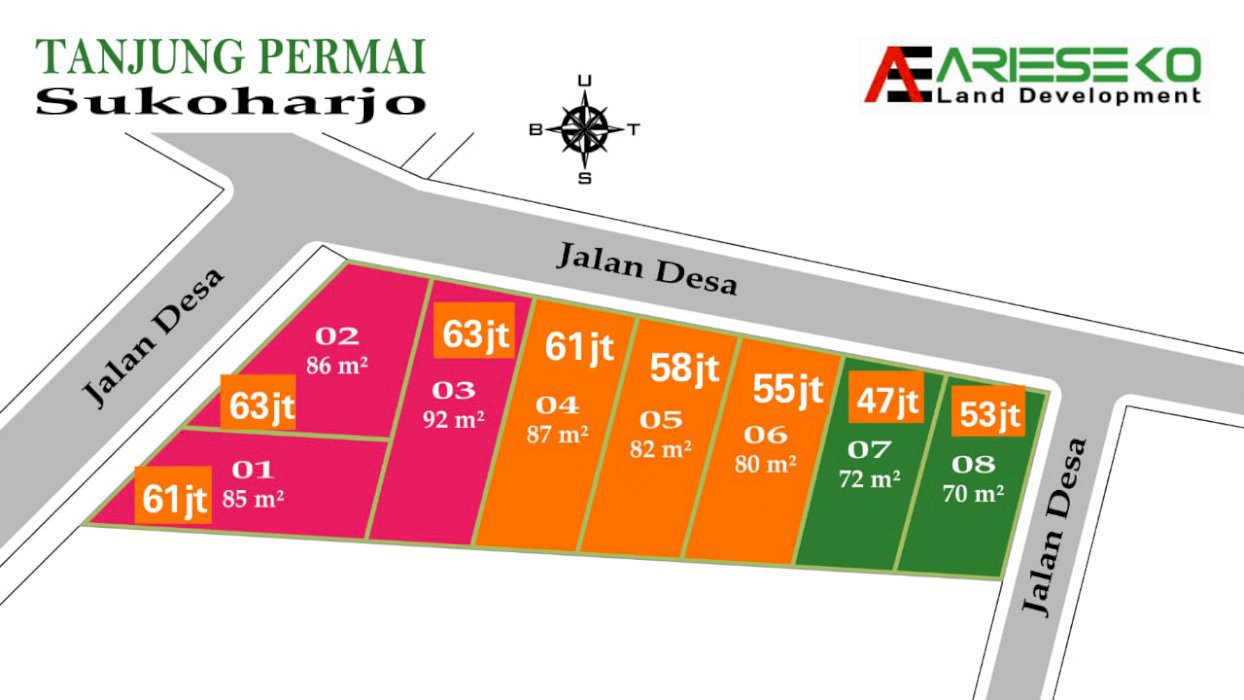 Tanah kavling mulai 47jt