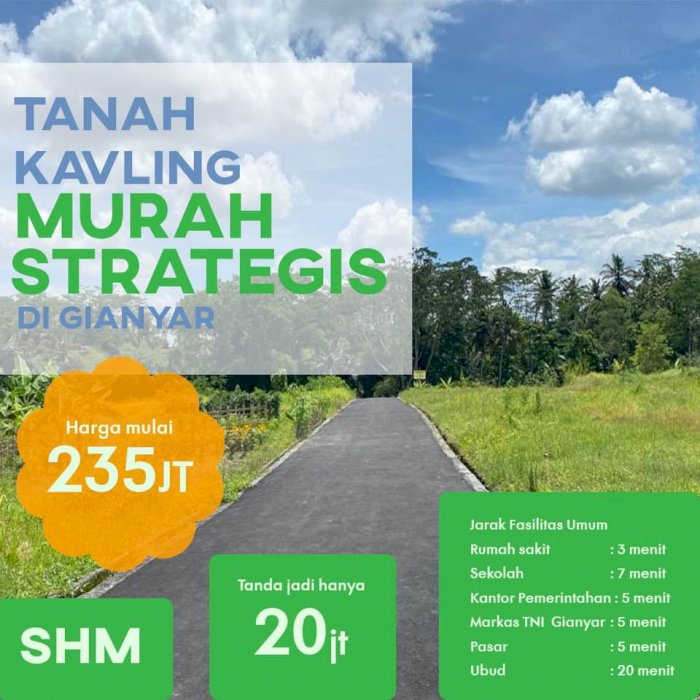 Tanah kavling gianyar