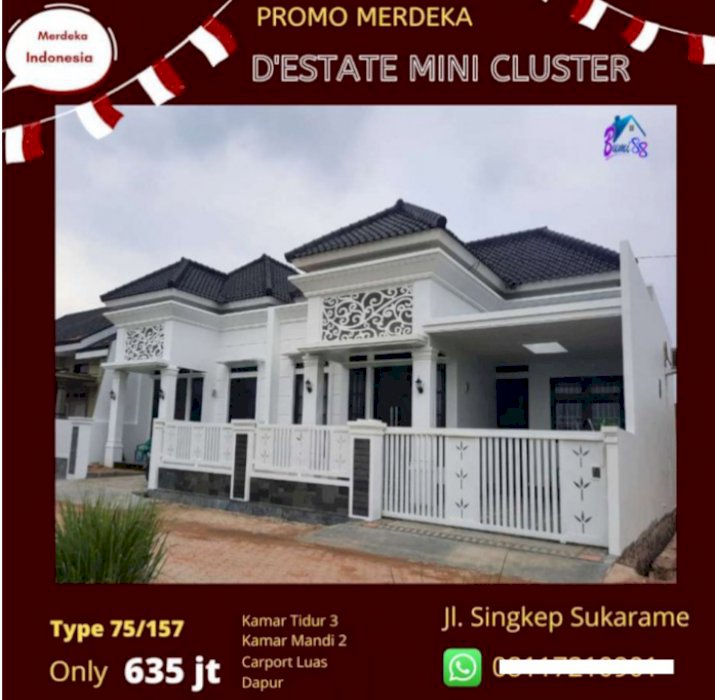 Rumah Mewah Tengah Kota Antasena Cluster