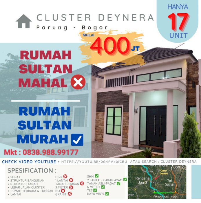 Cluster Deynera Parung Bogor