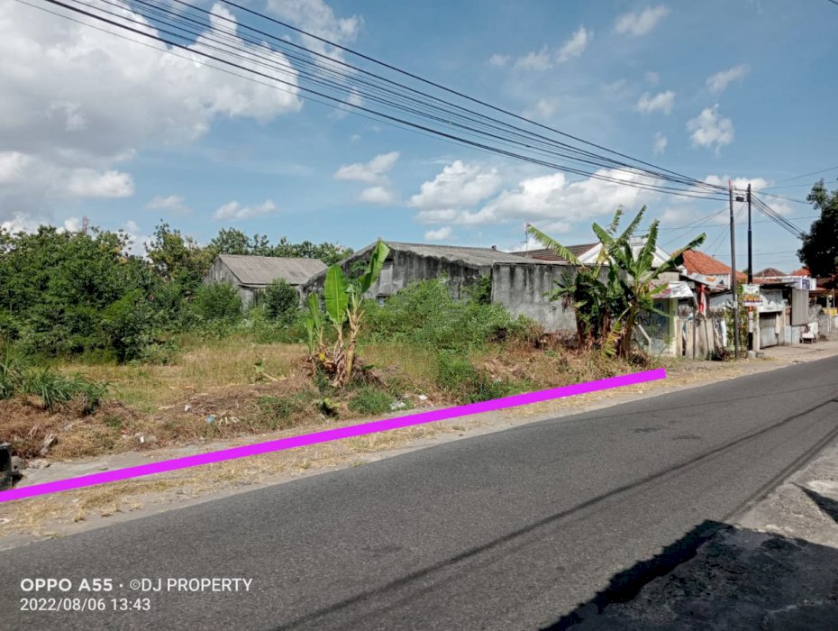 TANAH STRATEGIS PINGGIR JALAN RAYA DEKAT KAMPUS UPY