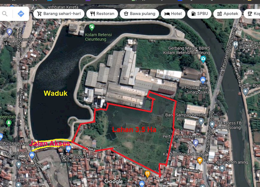 JUal Tanah 3.5 Ha di Baleendah Kabupaten Bandung