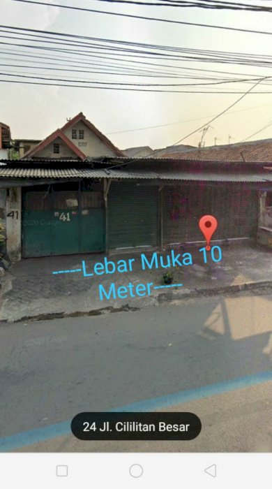 Ruko + rumah di jl raya cililitan raya bagus untuk tempat usaha