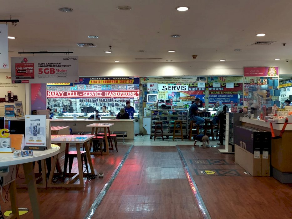 Dijual kios luas di Lt. 4 ITC Cempaka Mas depan pameran Erafone