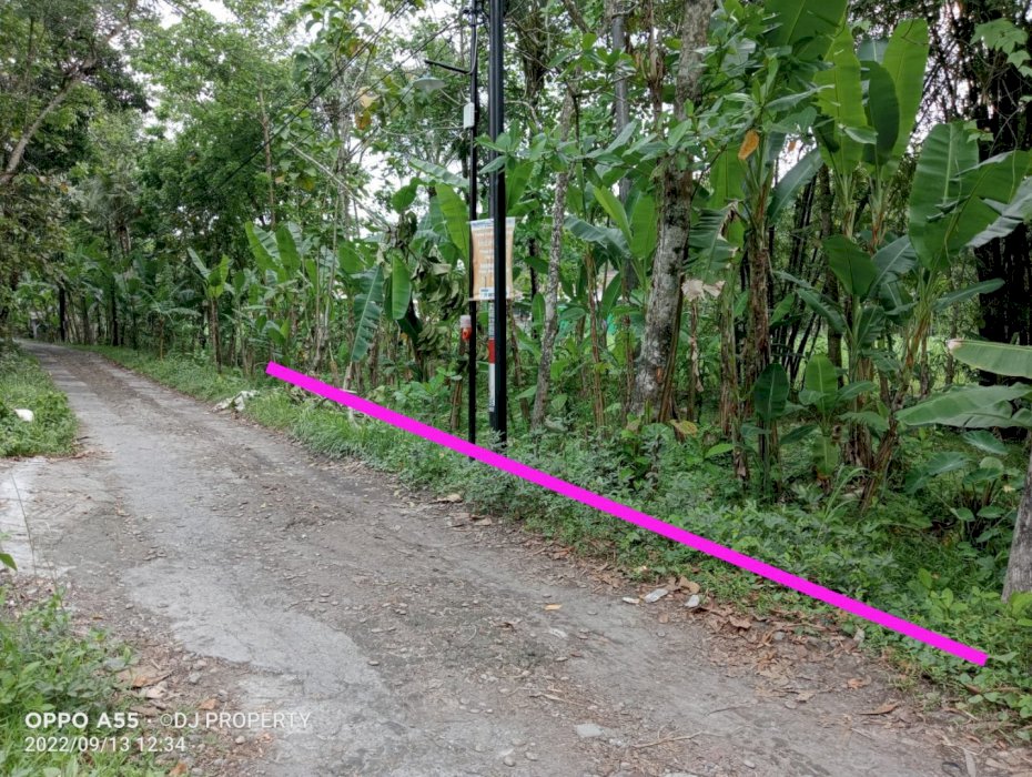 TANAH PEKARANGAN BARAT PRUM PADMA RESIDEN BANGUNJIWO