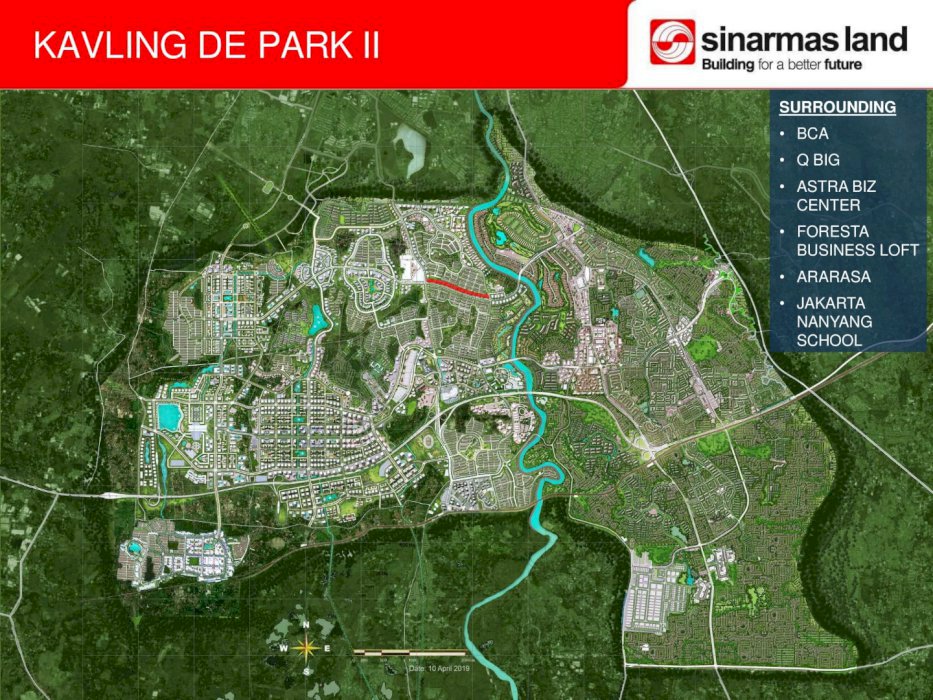 Kavling Komersial De Park 2 Siap Bangun Bebas Banjir at BSD City