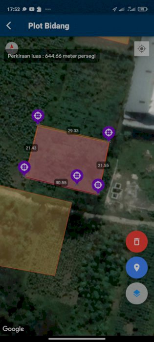 Jual tanah tegalan lokasi strategis