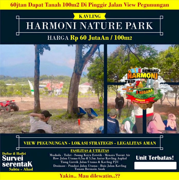 Tanah Murah View Pegunungan Pinggir Jalan Raya