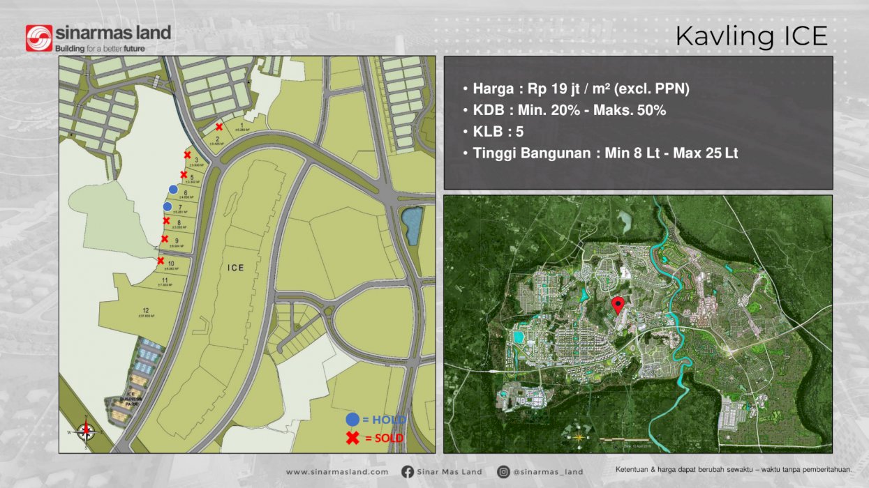 Kavling Komersial Ice Siap Bangun Lokasi Bebas Banjir di BSD City