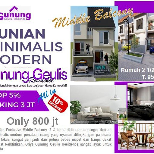 Dijual perumahan dengan pemandangan indah