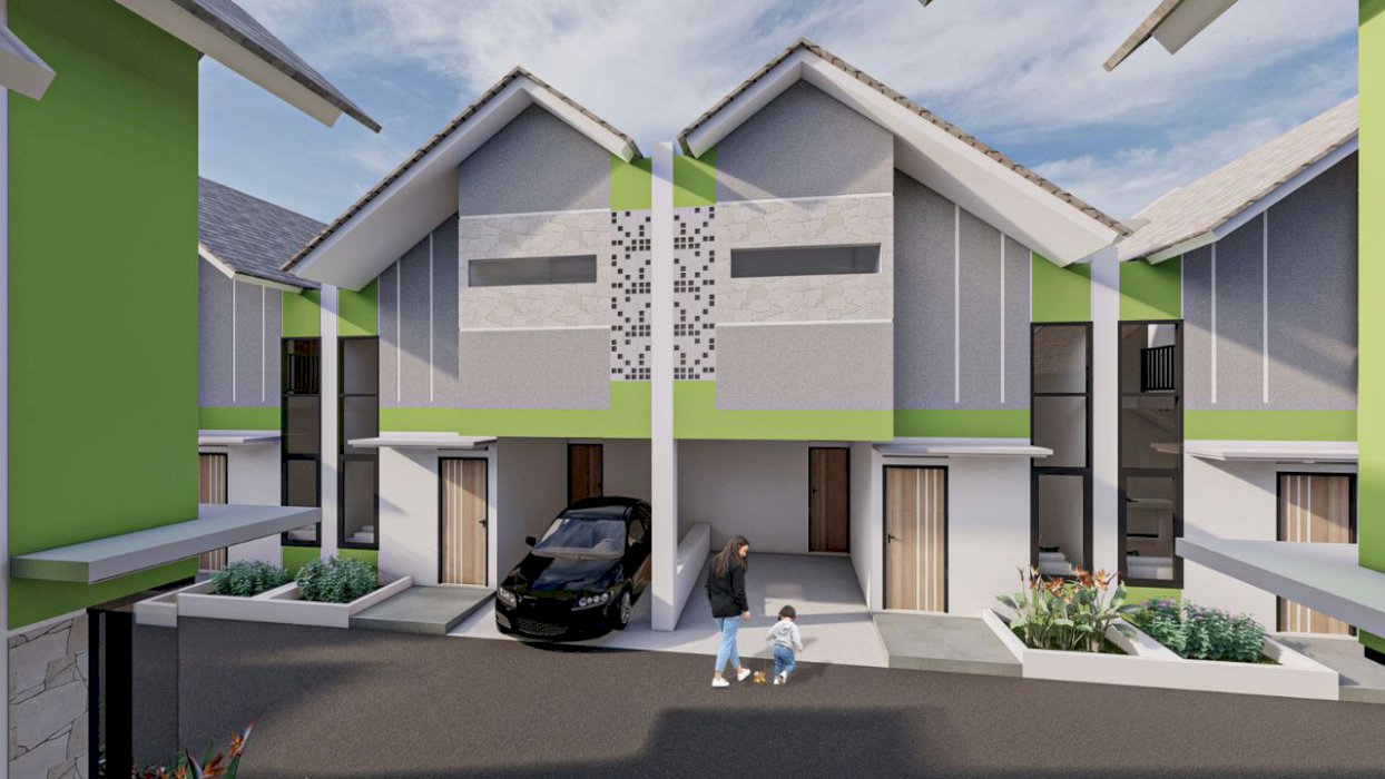 Rumah konsep mezanine di Cibinong