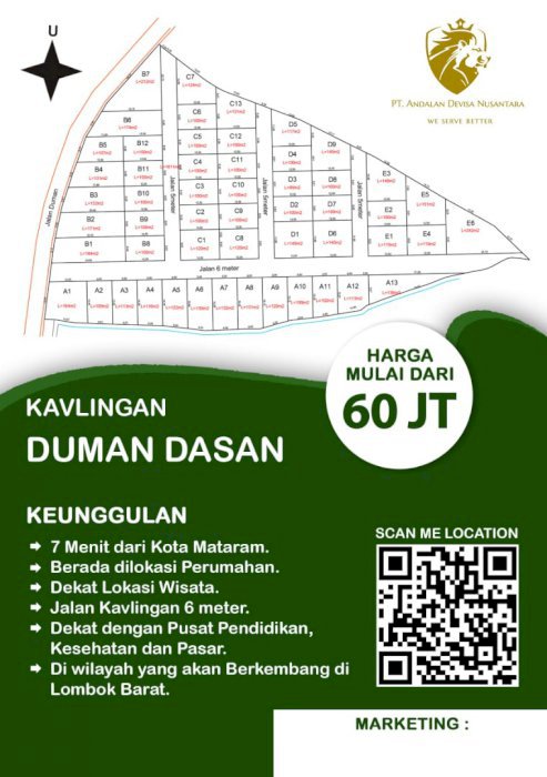 JUAL TANAH KAVLINGAN