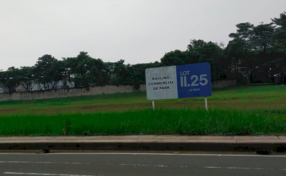 Kavling De Park 2 Hook Dekat Navapark BSD City Tangerang Banten