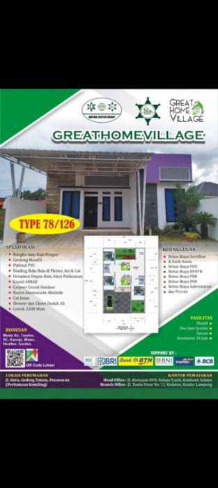 Rumah komersil murah ditengah kota