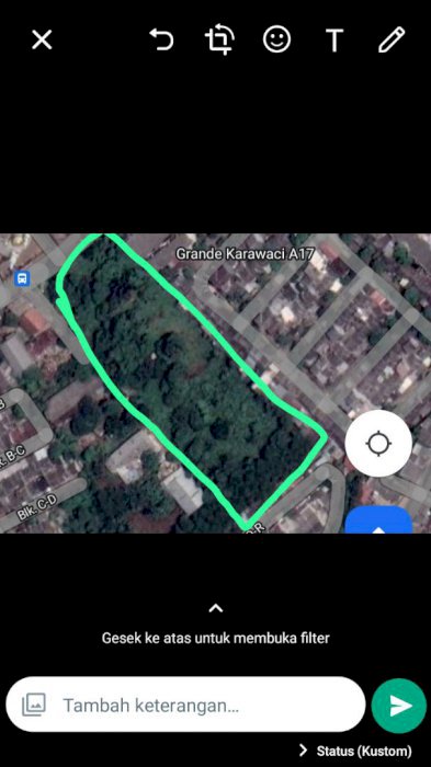 Jual tanah darat sudah di pagar beton