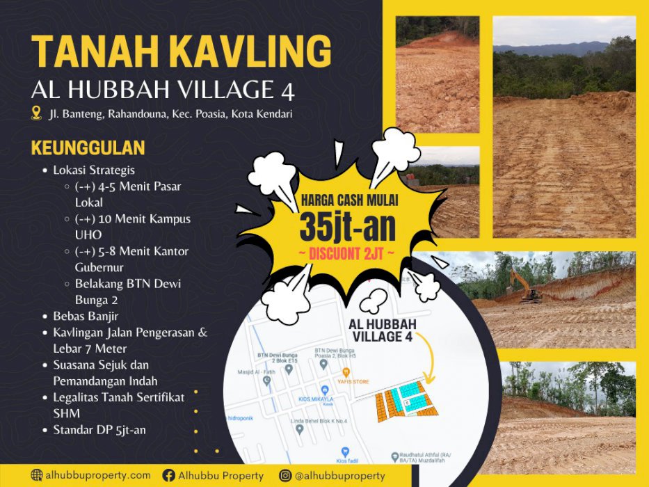 Dijual Tanah Kavling