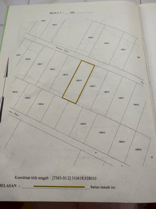 dijual tanah 300 meter persegi, hub wa 08124113707