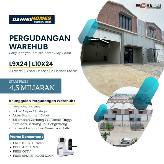 Gudang Multiguna Keren Siap Pakai, Warehub Daan Mogot KM 19,8