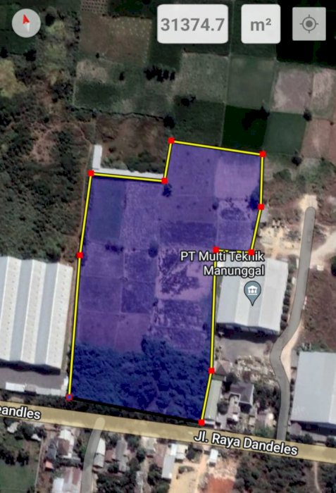 Lahan  Industri strategis Nol Jalan Raya Nasional HARGA TERMURAH