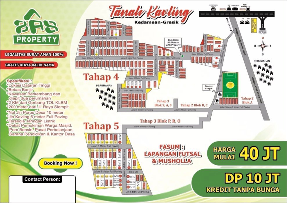Jual Tanah Kedamean Gresik