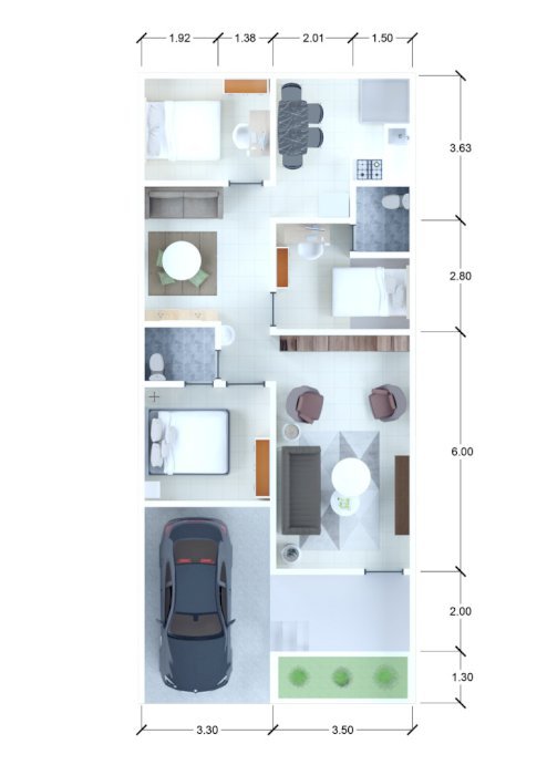 Rumah Baru Siap Huni - DP bisa dicicil