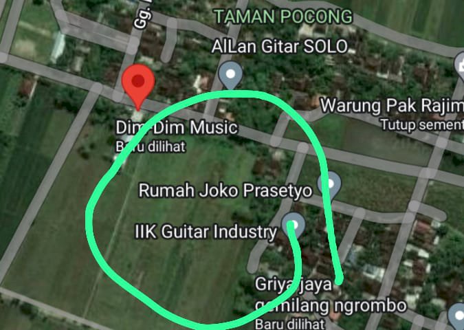 Tanah zona industri baki Sukoharjo