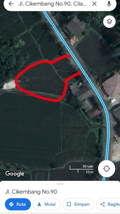 Jual tanah 55 Bata/770m2