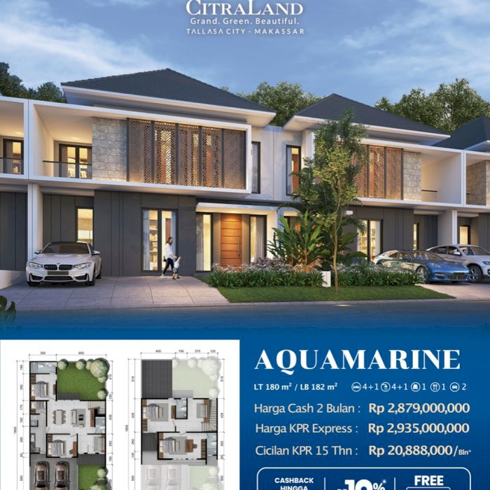 Citraland Tallasa City Makassar ( Aquamarine )