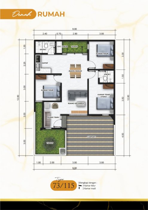 Jual Rumah Mewah Tengah Kota di Purwokerto Harga Murah
