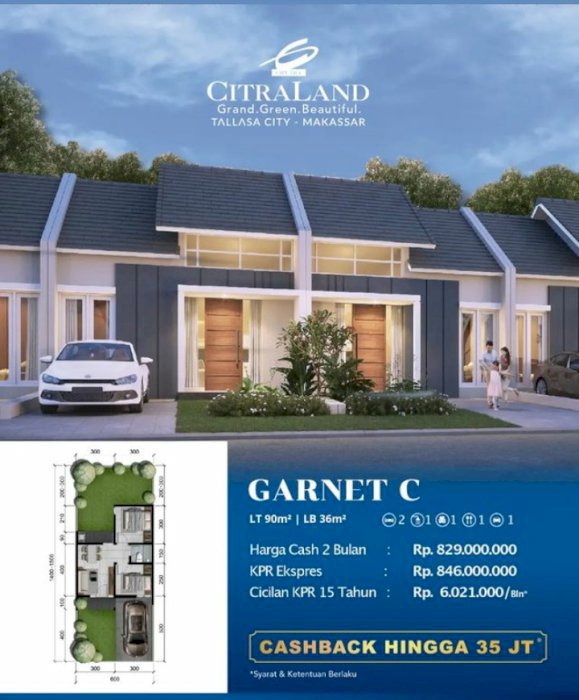 Citraland Tallasa City Makassar Type Garnet C