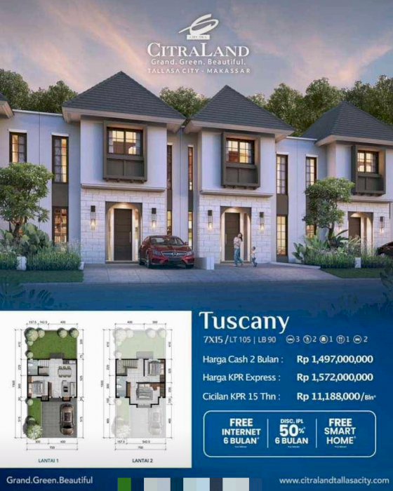 Citraland Tallasa City Makassar Type Tuscany
