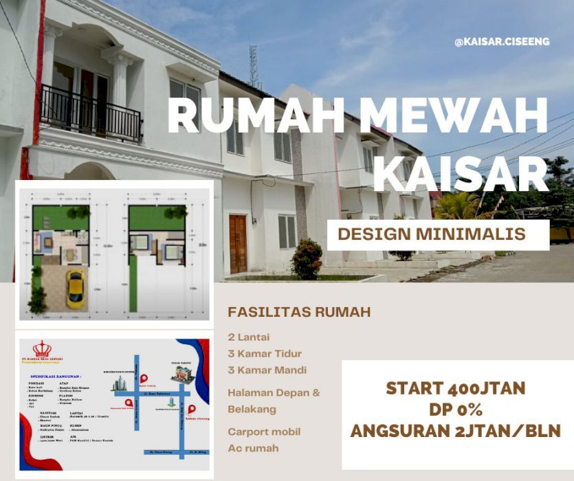 Di Jual Rumah Bisa KPR DP 5Jt Sudah All in