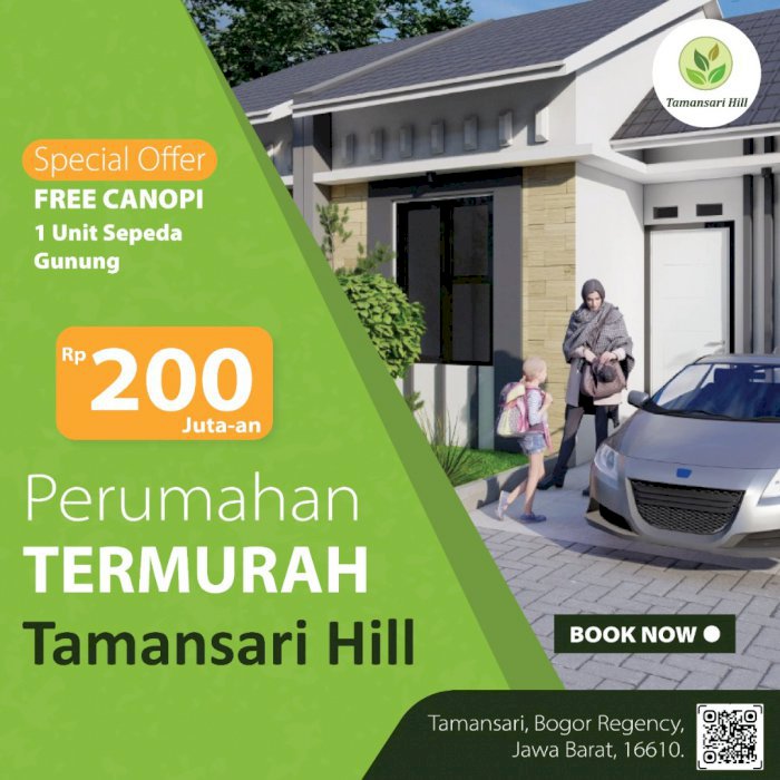DIJUAL PERUMAHAN MURAH LOKASI STRATEGIS TAMANSARI HILL BOGOR