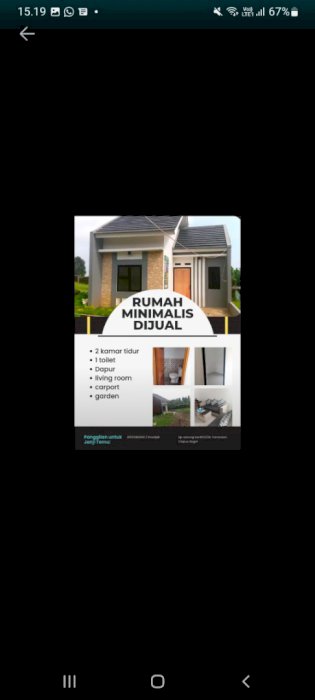 Siap huni rumah cluster tamansari hill resort ada kolam.renang nya