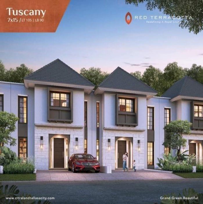 Cluster Red Terracotta Type Tuscany