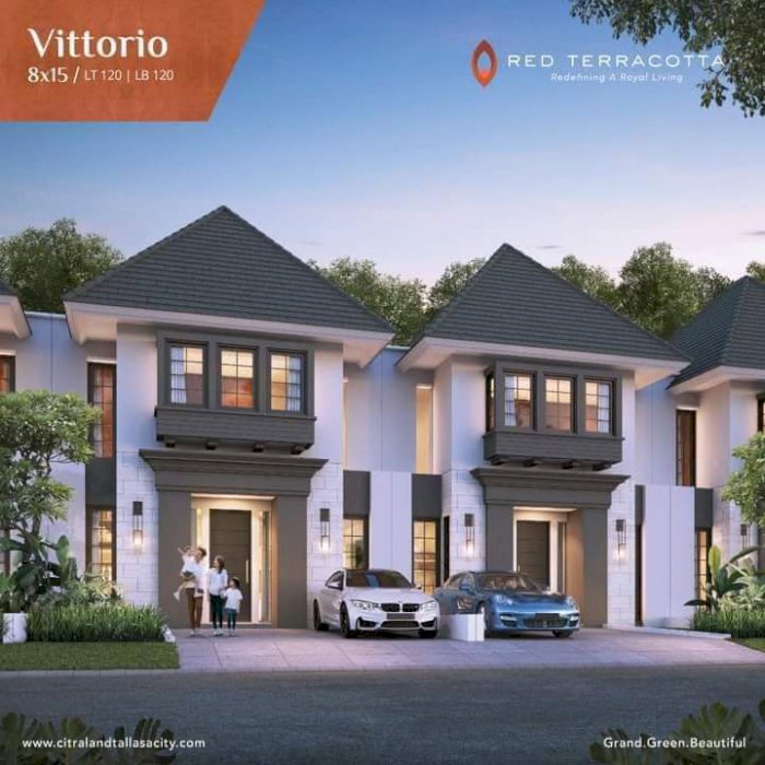 Cluster Red Terracotta Type Vittorio