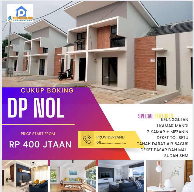 DIJUAL RUMAH MEZANIN TANPA DP DI KOTA BEKASI