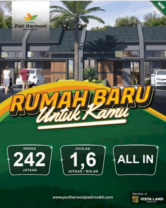 Dijual rumah baru puri harmoni pasir mukti citereup