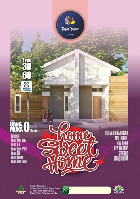 DI JUAL PERUMAHAN ISTANA TEGAL BESAR DI JEMBER
