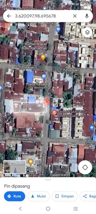 Jual Tanah dan Bonus Rumah 2 Pintu