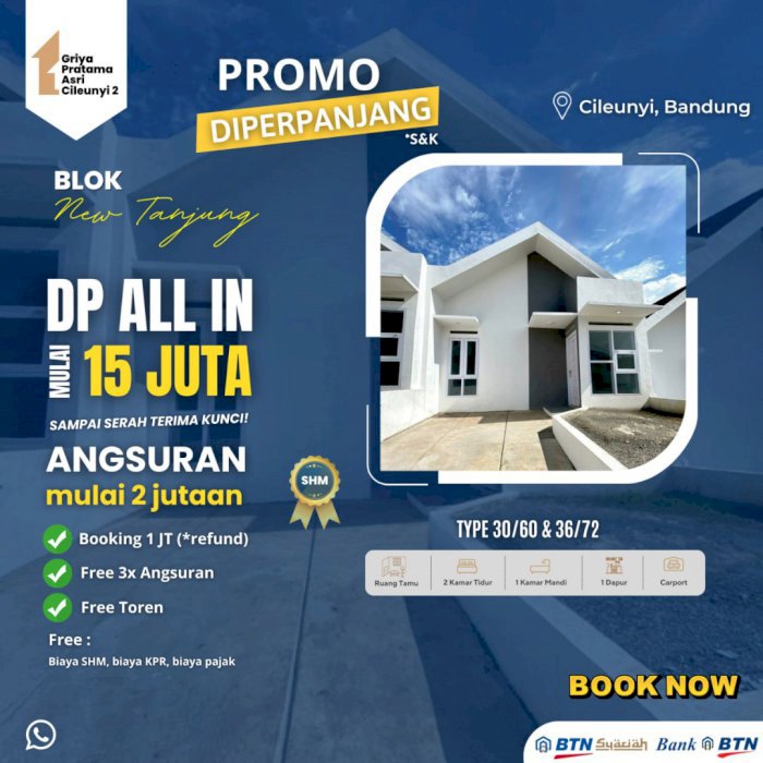 TERLARIS, WA 081321816336 Di Jual rumah cileunyi Bandung