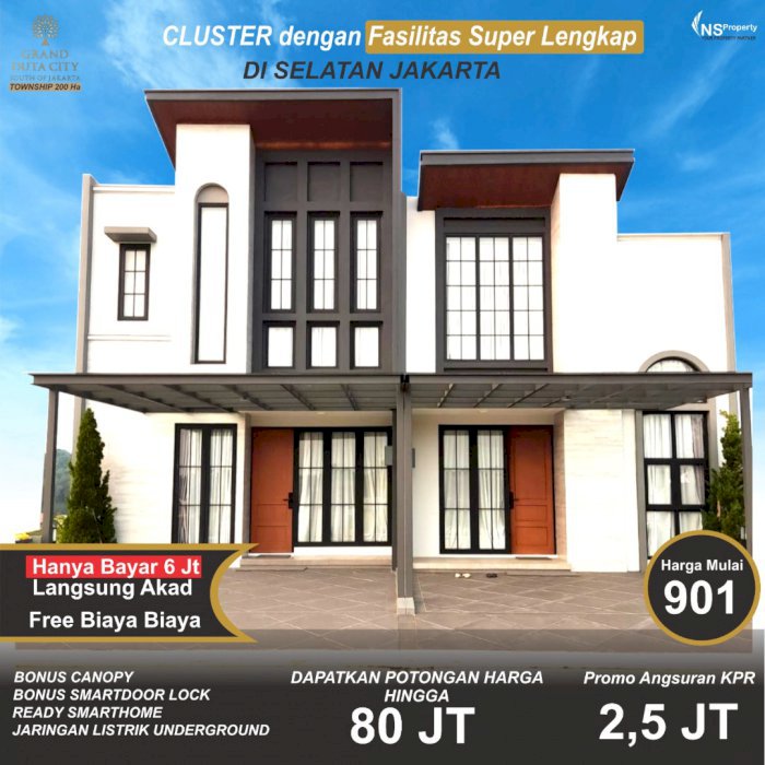 Rumah Bisa  KPR 2 Lantai Proses Instan Approvel