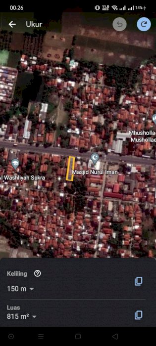 Dijual tanah dan bangunan