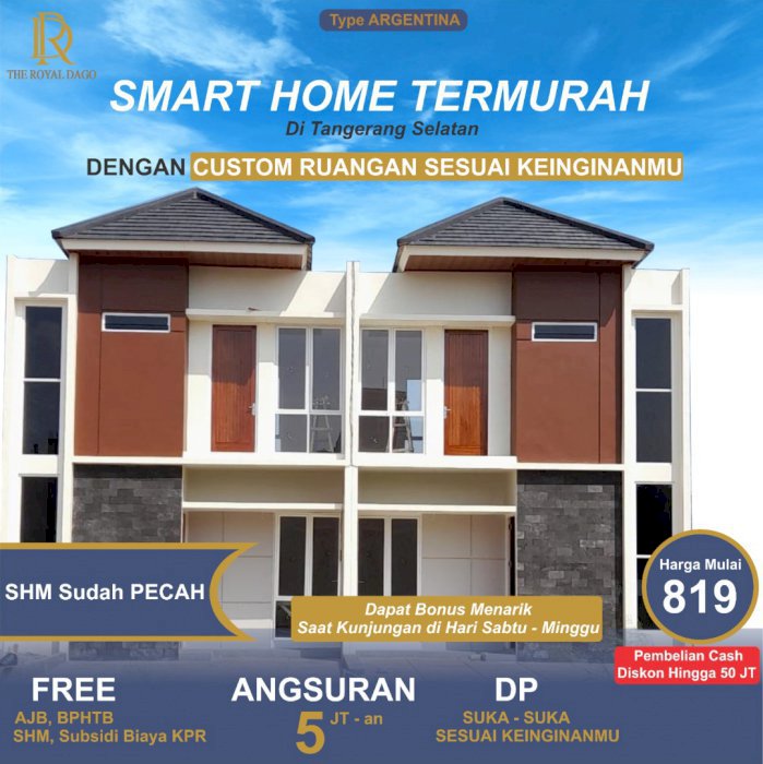 The Royal Dago 2 Pamulang (DP0% RUMAH 2 LANTAI)