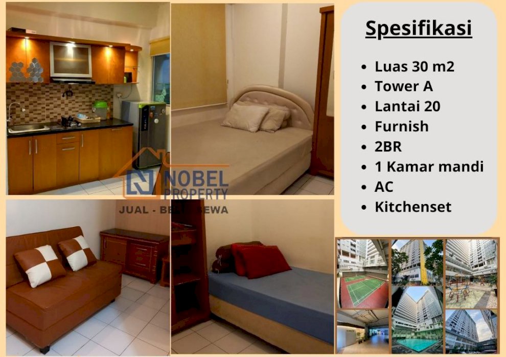 Disewakan Apartemen Menteng Square Furnished 2 Kamar Tidur