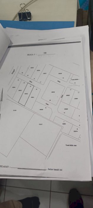 Jual tanah luas 211m persegi